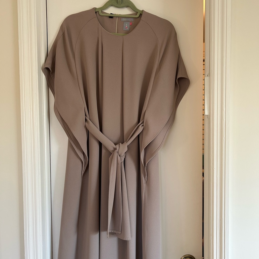 Chic Long Sleeve Taupe Dress